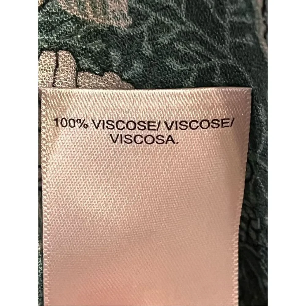 LUCKY BRAND Floral Top Large Green (2517) - Picture 5 of 7